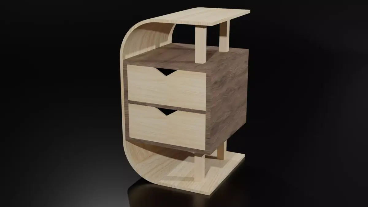 Modern Drawer Free low-poly 3D model purchase