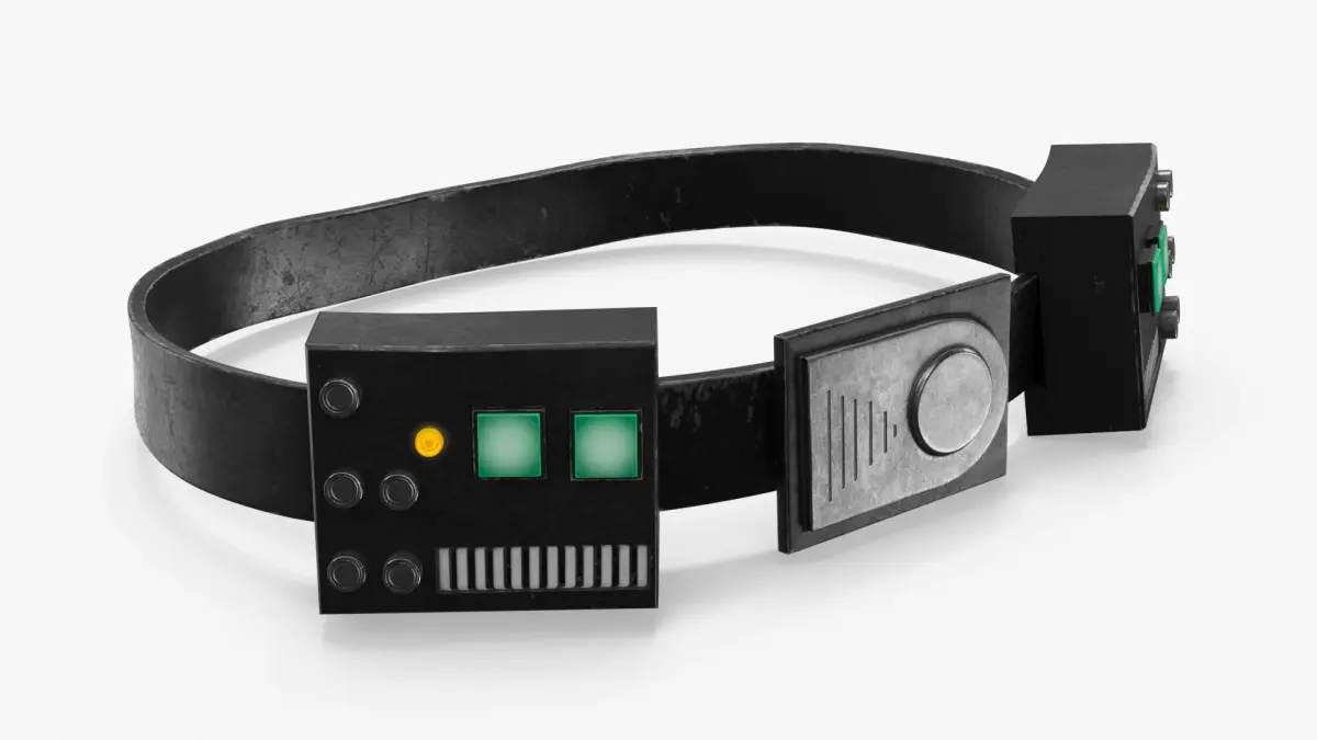 Darth Vader Belt with Electronic Modules 3D model