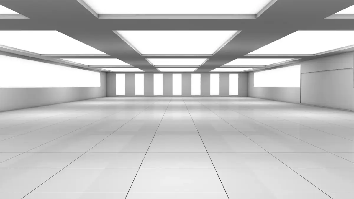 Large Empty Modern Interior 3D model