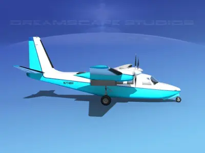 Aero Commander 500 V03 3D model