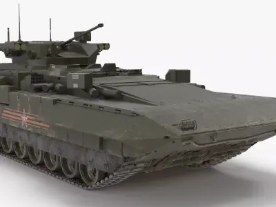 T-15 Armata Green Dirt Low-poly 3D model