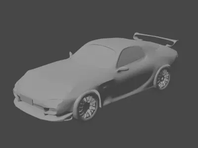 Lowpoly Car Model sports Free 3D model