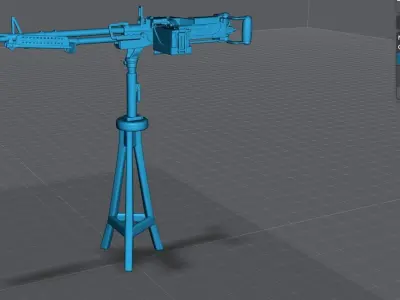 M60 LMG scale model 3D print model