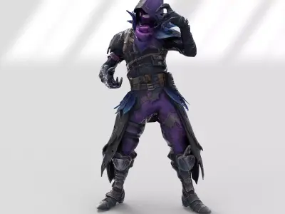 Raven skin from Fortnite 3D model