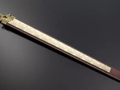 Mycenaean Sword Type D  Game Ready 3D Model Low-poly 3D model