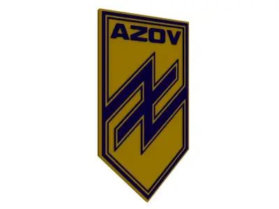 Emblem of the Azov Battalion 3D print model