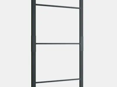 SKYTTA Sliding door frame 10 Low-poly 3D model