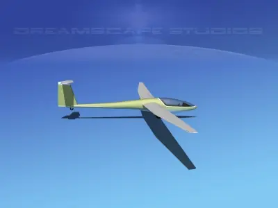 DG-400 17-Metre Motorglider V12 3D model