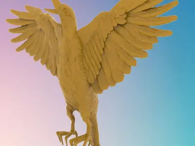 Golden eagle 3D MODEL STL FILE FOR CNC ROUTER LASER 3D print model