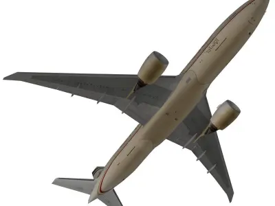 Boeing 777-200F Etihad Cargo 3D model
