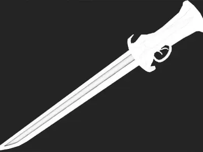 Weapon Sword 3d Model  Low-poly 3D model