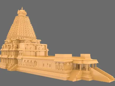 Brihadisvara Temple 3D model