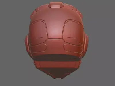 Cybernetic Maori Warrior Head Bust Sci Fi Hard Surface  3D print model