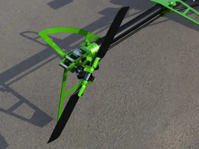 Remote Control Aerobatic Helicopter 3D model