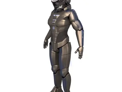 spaceman sci-fi soldier - sci-fi soldier 3D model