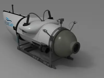 OceanGate Titan submarine 3D model