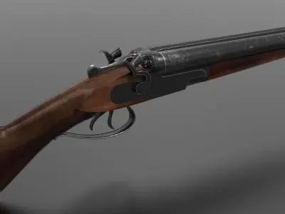 Bm16 Shotgun Fps - Tps Low-poly 3D model