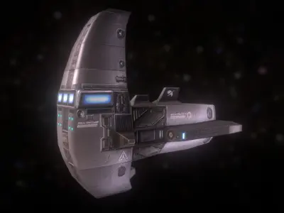 ARC9 Spacecraft Low-poly 3D model