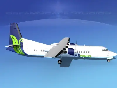 Fokker F-60 MAS Wings 3D model