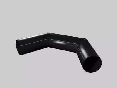 Segment plastic pipe 3D model