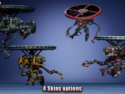 Sci-Fi Drone 03 Low-poly 3D model