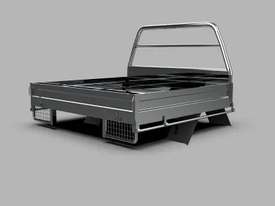 Generic Metal Cargo Platform Low-poly 3D model