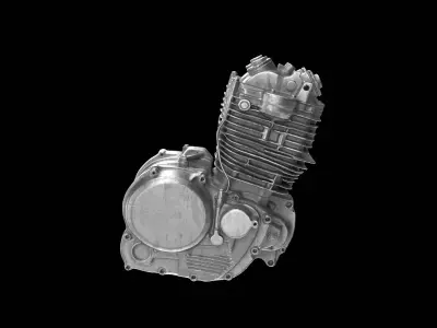 motorcycle engine 3D model