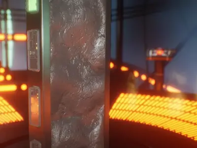 Carbonite Slab Low-poly 3D model