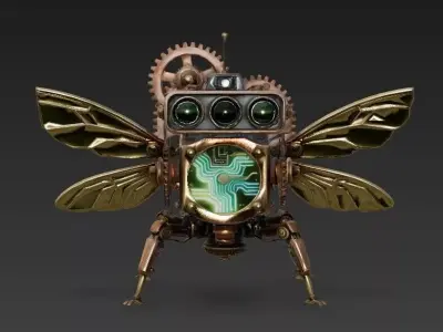 Atlas-Prime Cybernetic Manipulator Low-Poly 3D Model Low-poly 3D model