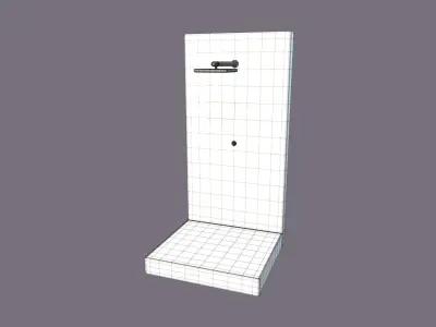 Outdoor Backyard Shower 3D model