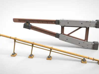 sci-fi Architecture kitbash 42 3D model