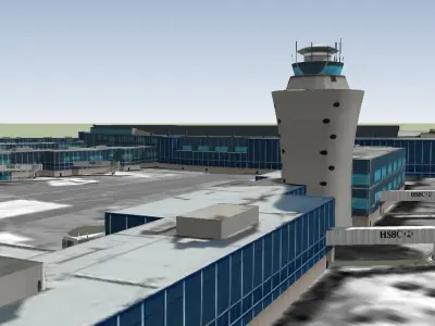 LaGuardia International Airport 3D model