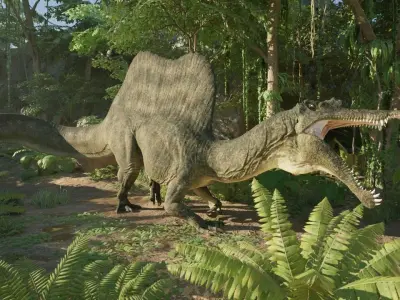 Spinosaurus Low-poly 3D model