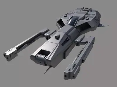 Space Ship SF 3D model