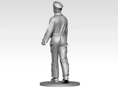  British Tank crew ww2 01 3D print model