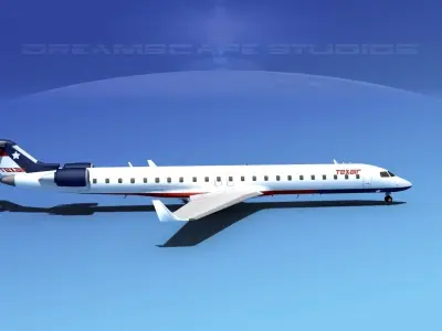 Bombardier CRJ900 Texair 3D model