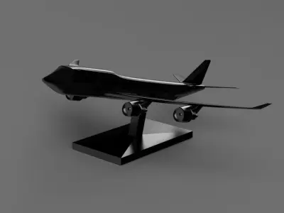 Miniature Simple Plane Boieng 747 to Personalize 3D print model