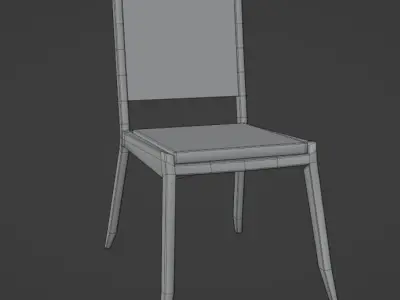 Modern  Chair 3D model 7