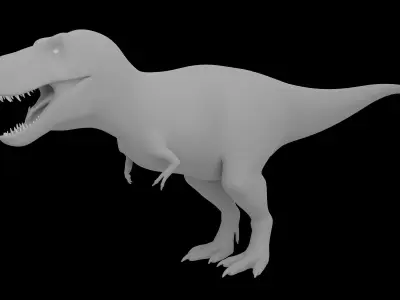 Tyrannosaurus rex  Low-poly 3D model