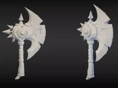 Stylized Axe 17 3D model