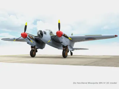 De Havilland Mosquito MkIV 3D model