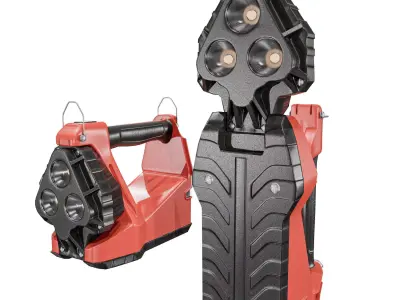 Vulcan 180 Flashlight Low-poly 3D model