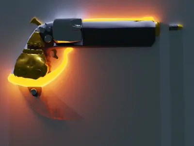 Peace gun Free 3D model