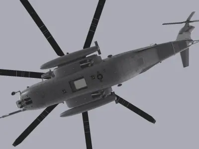 CH-53E Super Stallion US Marines Complex Animation Low-poly 3D model