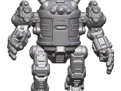 15mm Sci-Fi Mech 3 STL Pack Tabletop Wargaming Miniatures  3D print model
