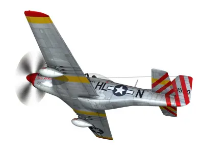 North American P-51D - Flying Dutchman  3D model