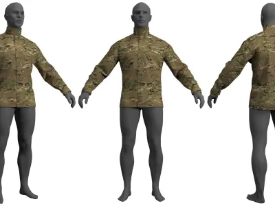 Crye Precision G3 Field Shirt - Marvelous Designer 3D model
