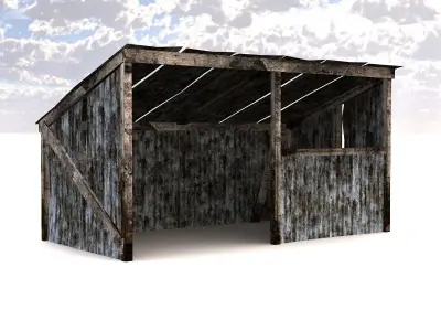 Rusty Old Shack 3D model