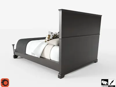 Asian Bedroom Sets Free 3D model