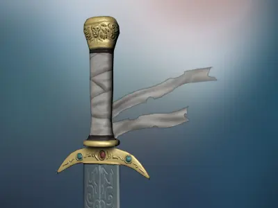 Sword  Light Model Low-poly 3D model